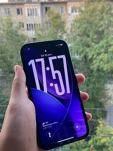 IPhone 12 Pro, Б/у, 128 ГБ, Графит, Чехол, 74 %