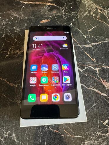 Мобильные телефоны: Xiaomi, Redmi Note 4, Б/у, 64 ГБ, цвет - Серебристый, 2 SIM
