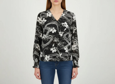 new yorker bluzka z kwiatem: Women's blouse, size S