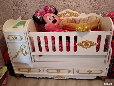 Təknəfərlik uşaq çarpayıları: Oğlan və qız üçün, İşlənmiş, Çarpayı, Matras ilə, Siyirməli