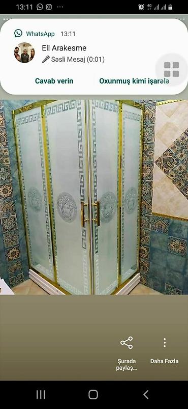 Duş kabinaları, arakəsmələr: Dus kabina — 30