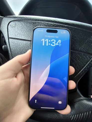 işlənmiş kamputer: IPhone 16 Pro, 128 GB, Black Titanium, Zəmanət, Face ID