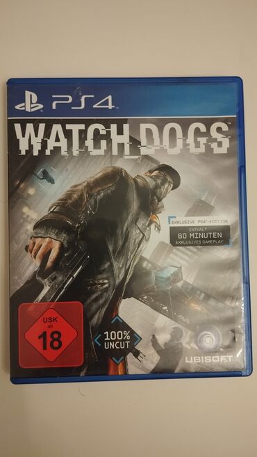playstation 4 konsolları: Ps 4 wath dogs diski, barter var. Диск watch dogs для ps 4 в хорошем