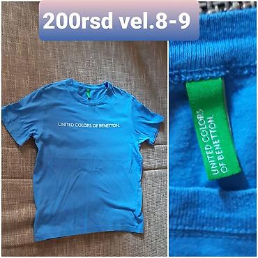 sat slava: United Colors of Benetton majica za decu - Kratki rukavi, klasičan — 1