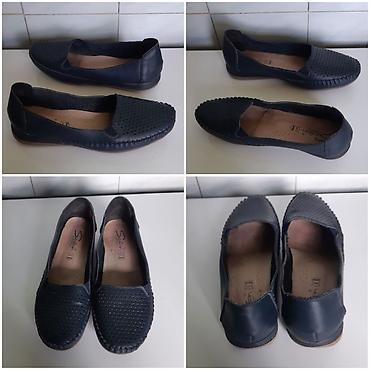 asos obuca: Ženske kožne cipele/mokasine “Safran” - Boja: teget plava - Veličina — 2