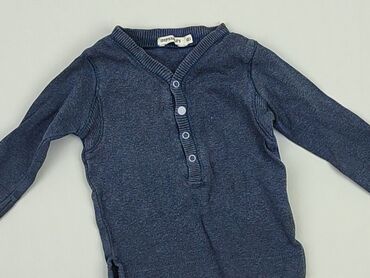 niebieska bluzka koszulowa: Bluzka, 0-3 m, stan - Dobry