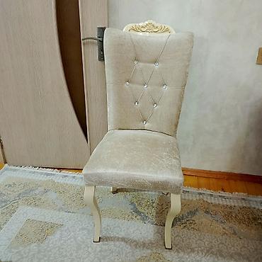 stol stul prokat: Qonaq otağı üçün, İşlənmiş, Açılmayan, Dördbucaq masa, 6 stul — 3