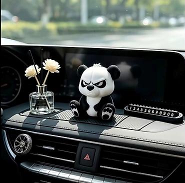 Транспорт: Panda fiquru və dekorativ gül vazası ev, ofis və masa dekoru üçün — 2