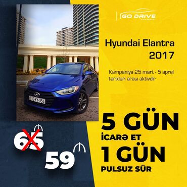 Nəqliyyat vasitəsinin icarəsi: Həftəlik, Hyundai, Depozitlə, Depozitsiz — 19