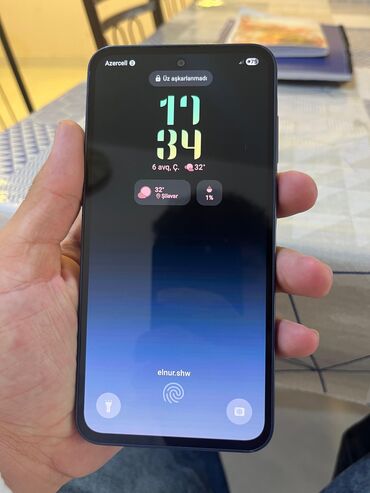 Samsung: Samsung Galaxy A35, 256 GB, rəng - Mavi, Barmaq izi — 10