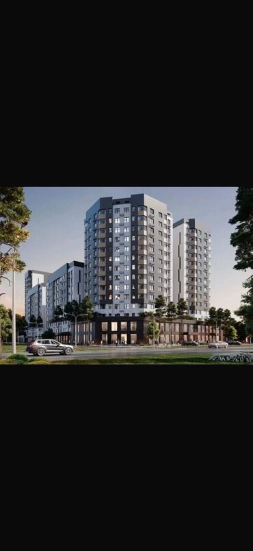 квартира керек бир комната: 2 комнаты, 61 м², Элитка, 4 этаж, ПСО (под самоотделку)