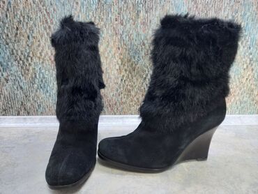 обувь зима женская: Сапоги, 38, цвет - Черный