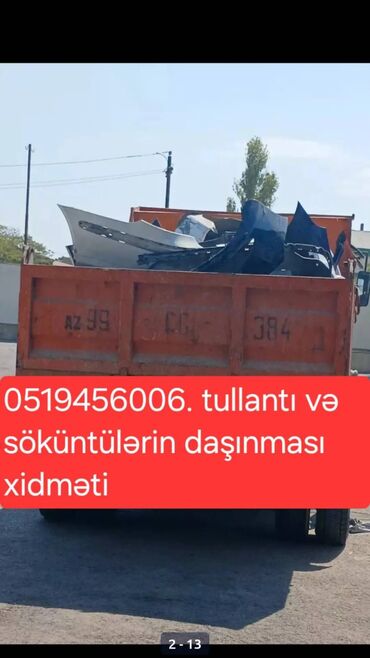 yuk masini: Bütün növ söküntü və tullantıların daşınması xidməti yüksək xidmət