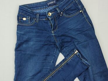 szorty damskie czarne jeansowe: Jeans, XS (EU 34), condition - Good