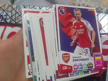 satt: 23 ədəd Panini/Topps futbol kolleksiya kartları dəsti - bütün kartlar — 1