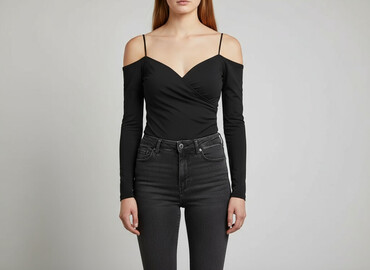 eleganckie bluzki damskie długi rękaw: H&M, Bluzka damska, rozmiar M