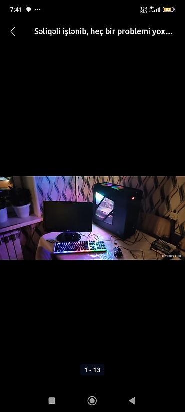 Salam 400 azn satilir, intel core i7 4 cu nesil, 16 ram sdd var