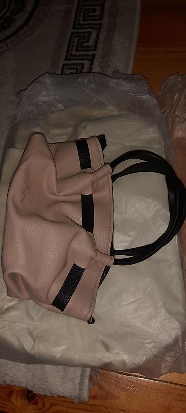 klatc və kiçik çantalar: Qadın əl çantası – bordo rəng - Material: toxumalı süni dəri - — 5
