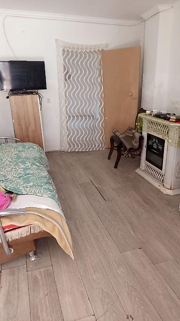 1: 1 otaqlı həyət evi – həyəti və köməkçi tikililərlə - Plan: 1 otaq — 4