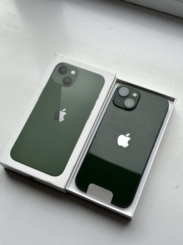 apple iphone 4: IPhone 13, Б/у, 128 ГБ, Alpine Green, Защитное стекло, Чехол, Кабель, 94 %