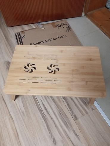 Stolovi: Bambus stočić za laptop - Materijal: prirodni bambus - Gornja ploča — 2