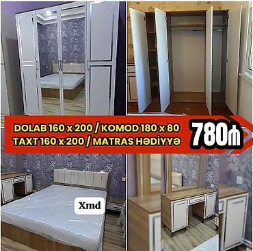 Yataq otağı mebel dəsti Tərkib: - Dolab 160 x 200 sm: ikitərəfli