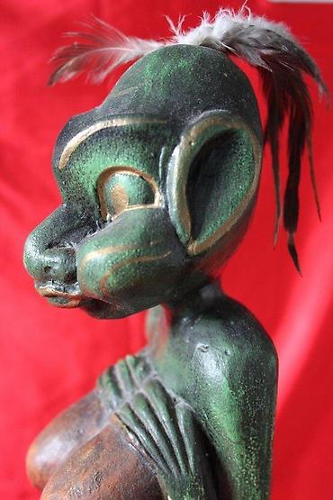 za kucu: STARA DRVENA FIGURA ŽENE, RUČNI RAD, UNIKAT | Drvena figura žene iz — 7