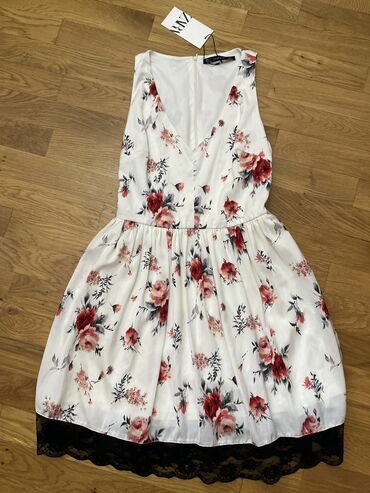 elbiseler: Gündəlik don, Midi, Zara, S (EU 36)