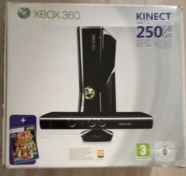 Xbox 360 & Xbox: Xbox 360 250 Gb + kinect
4 игры в подарок
