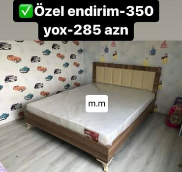 Yeni, İkinəfərlik çarpayı, Bazasız, Matras ilə, Siyirməsiz, Azərbaycan