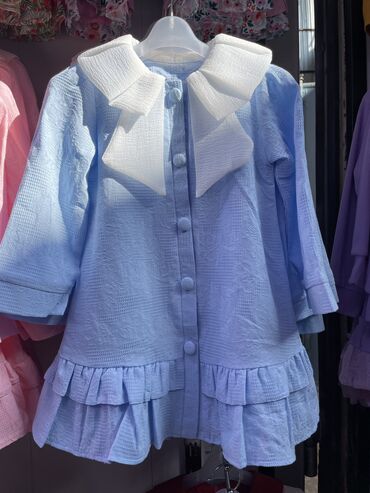 оптом одежда: Детское платье, цвет - Синий, Новый