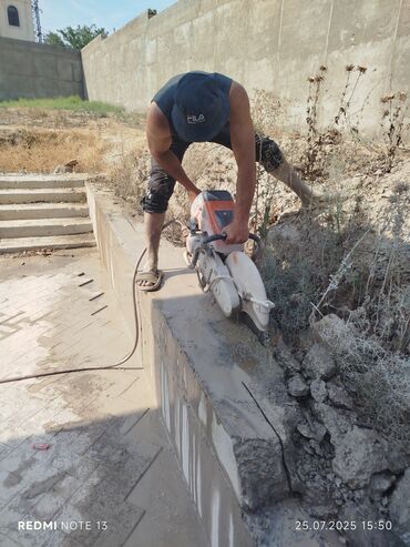 Beton işləri: Səssiz tozsuz səliqəli kəsim. Beton katlavan monolit kubik -da lalafo.az — 4 Beton işləri: Səssiz tozsuz səliqəli kəsim. Beton katlavan monolit kubik — 4