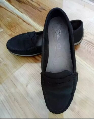 crne cizme iznad kolena: Loafers, Safran, 38