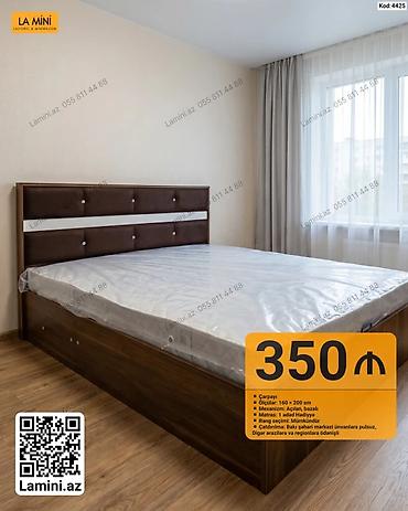 Ev üçün mebel: LA MINI çarpayı - Ölçü: 160 × 200 sm - Mexanizm: açılan, bazalı — 1