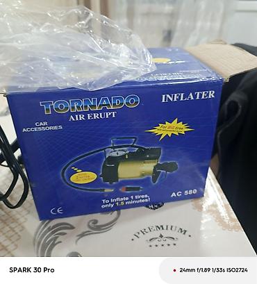 islenmis tekerlerin satisi: Tornado Air Erupt AC 580 – avtomobil şinləri üçün kompressor — 4