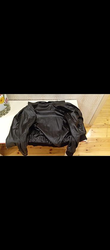 qara pp: Kurtka, Dəri, Payız, 3XL — 3