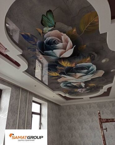 Натяжной потолок: Натяжной потолок Глянцевое, Матовое, 3D потолки Бесплатный замер, Гарантия, Бесплатная консультация — 18