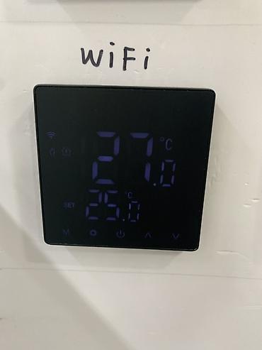 Wi‑Fi термостат для отопления/теплых полов с сенсорной панелью at lalafo.kg Wi‑Fi термостат для отопления/теплых полов с сенсорной панелью