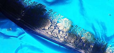 Другая женская одежда: Продам уникальное эксклюзивное индийское бенаресское сари, сотканное — 1