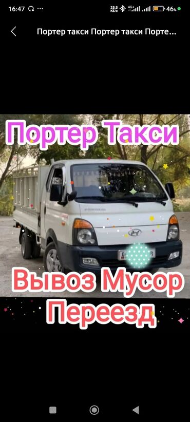 Портер, грузовые перевозки: Вывоз строй мусора, По городу, без грузчика