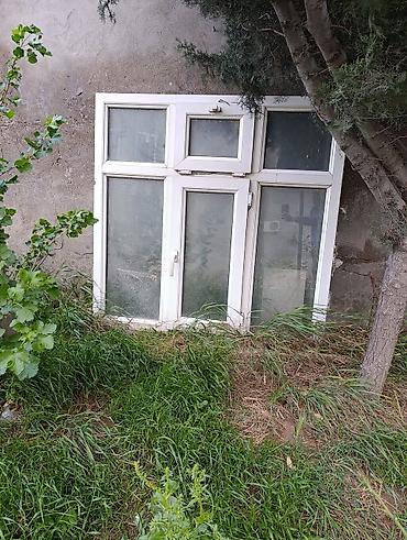 pilastik pəncərə: İşlənmiş İkiqat şüşə paketi Plastik pəncərə, Еni: 120 sm, Uzunluğu: 138 sm — 1