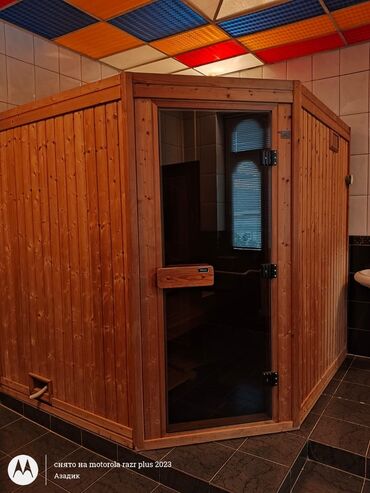 Лакокрасочные материалы: TYLÖ marka hazır fin sauna kabinəsi - Brend: TYLÖ (İsveç). Korpus