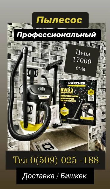 Пылесосы: Пылесос профессиональный новый из Европы Германия karcher KARCHER KWD3