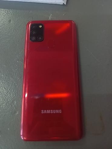 poco 5f: Samsung Galaxy A21S, Б/у, 32 ГБ, цвет - Красный, 2 SIM — 1