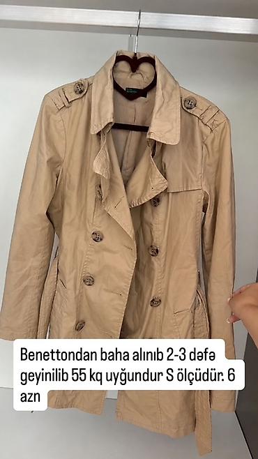 ponço nədir: Plaş, Benetton, S, rəng - Bej — 1