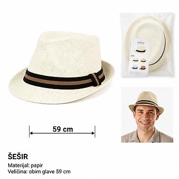 KMT muški šešir – plava boja, kaubojski stil - Brend: Kmt style -