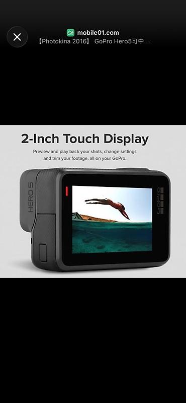 işlənmiş utulər: GoPro HERO5 Black action kamera + əl tutacağı - 2 düymlük toxunma — 3