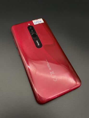 xiaomi red note: Xiaomi, Redmi 8, Б/у, 64 ГБ, цвет - Красный, 1 SIM, 2 SIM