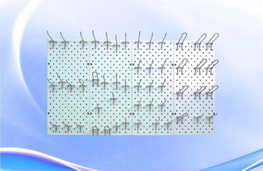 Стеллажи: Панель перфорированная, настенная, для магазина и склада