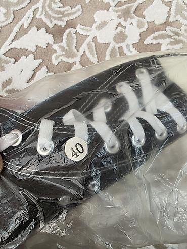 и 40: Высокие чёрные кеды в стиле Converse All Star Размер: 40 Цвет: чёрный — 4